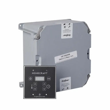 Two electronic control panels with 'Homecraft' branding on a white background