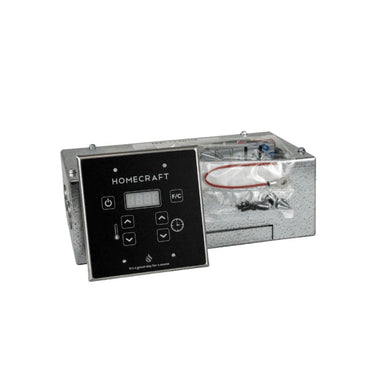 Homecraft control panel with digital display on a white background