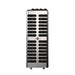 Black and silver vertical sauna heater with 'HomeCraft' branding on a white background