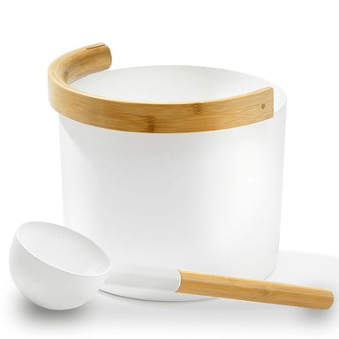 Long-lasting Bamboo Ladle that can also be used as a handle or set on top of the bucket