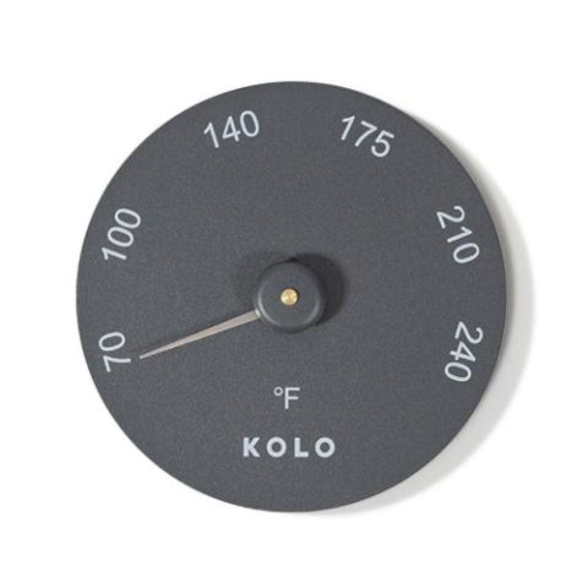 Installing the Kolo Fahrenheit Thermometer is a seamless process, and its sleek design integrates into any sauna aesthetic.