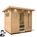 The C2 Outdoor Sauna is also designed for freestanding installation