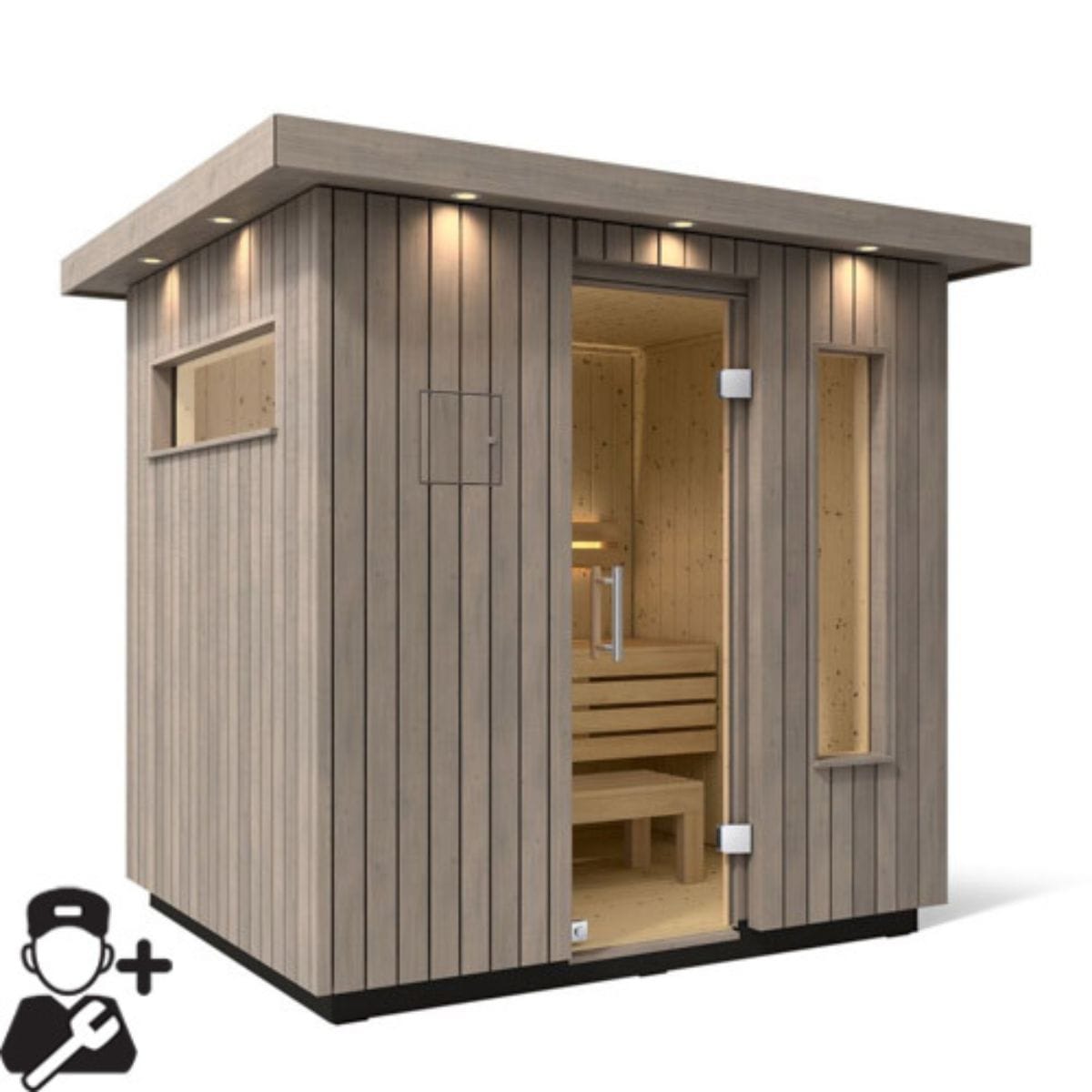 Provides a comfortable sauna experience