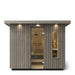Freestanding FERO electric sauna heater for a traditional sauna experience