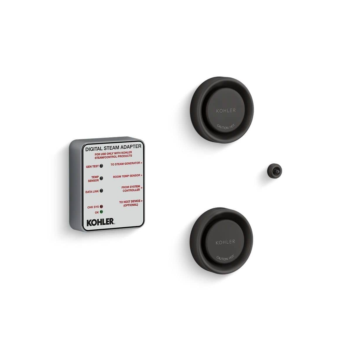 Tandem steam adapter kit for Kohler digital steam systems