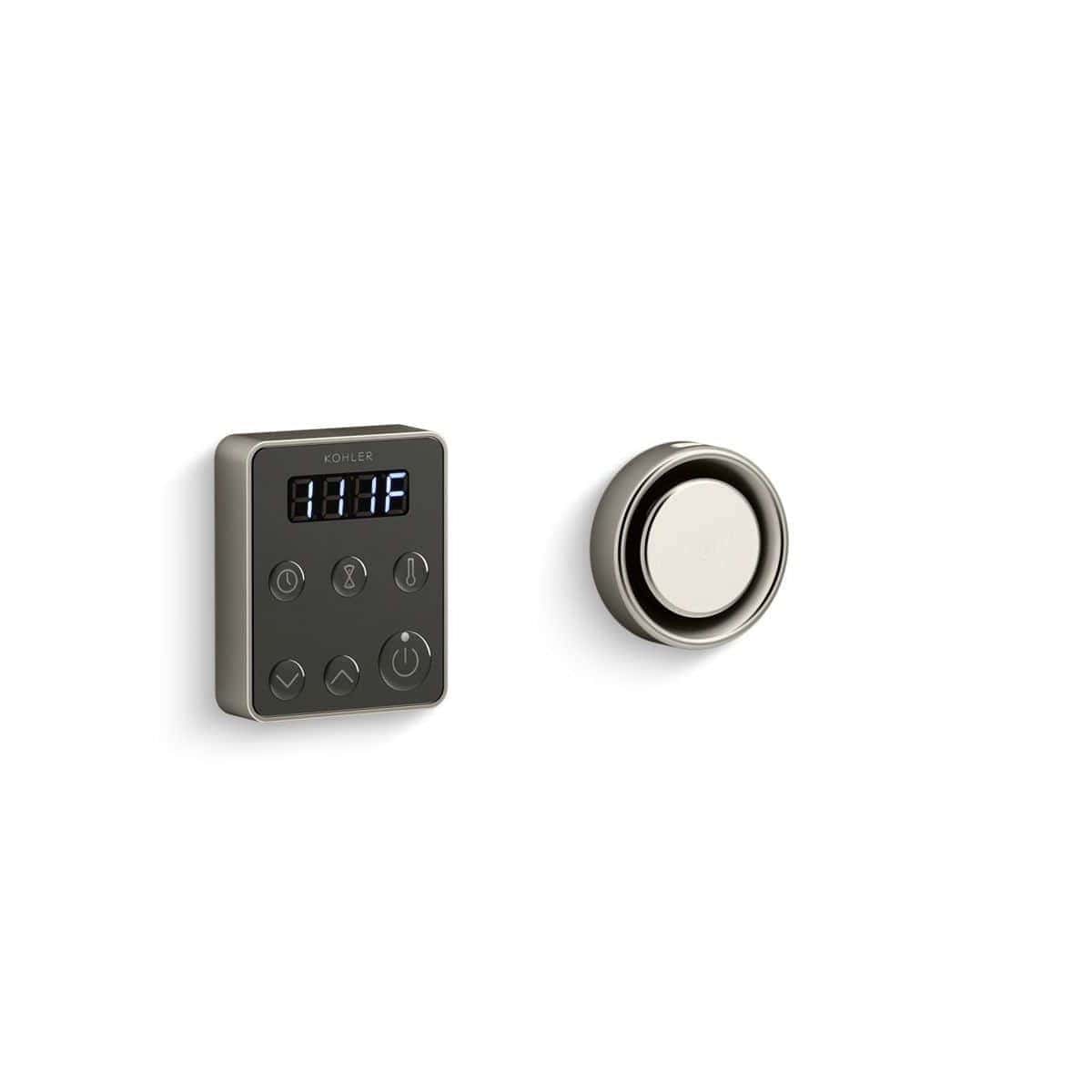 The Kohler® Invigoration™ Control Kit, Single provides precise control and seamless integration for your steam shower system