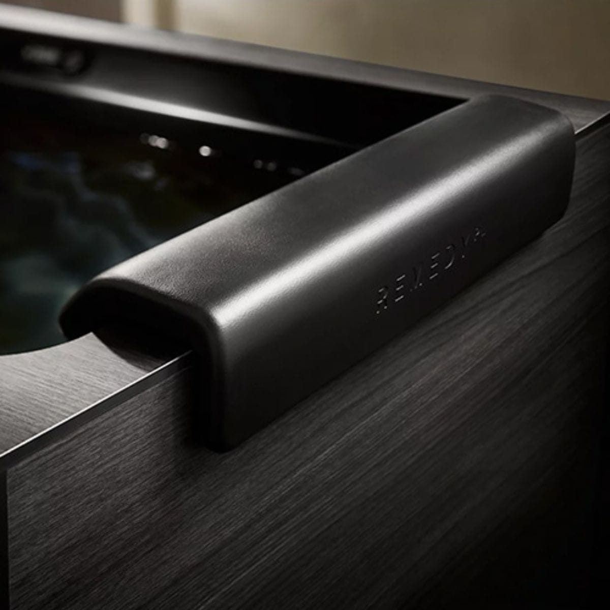 Black headrest for Kohler cold plunge