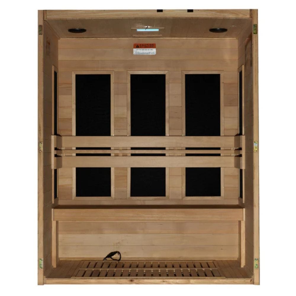 Golden Designs Maxxus S-Line 3 Person Ultra Low EMF FAR IR Sauna