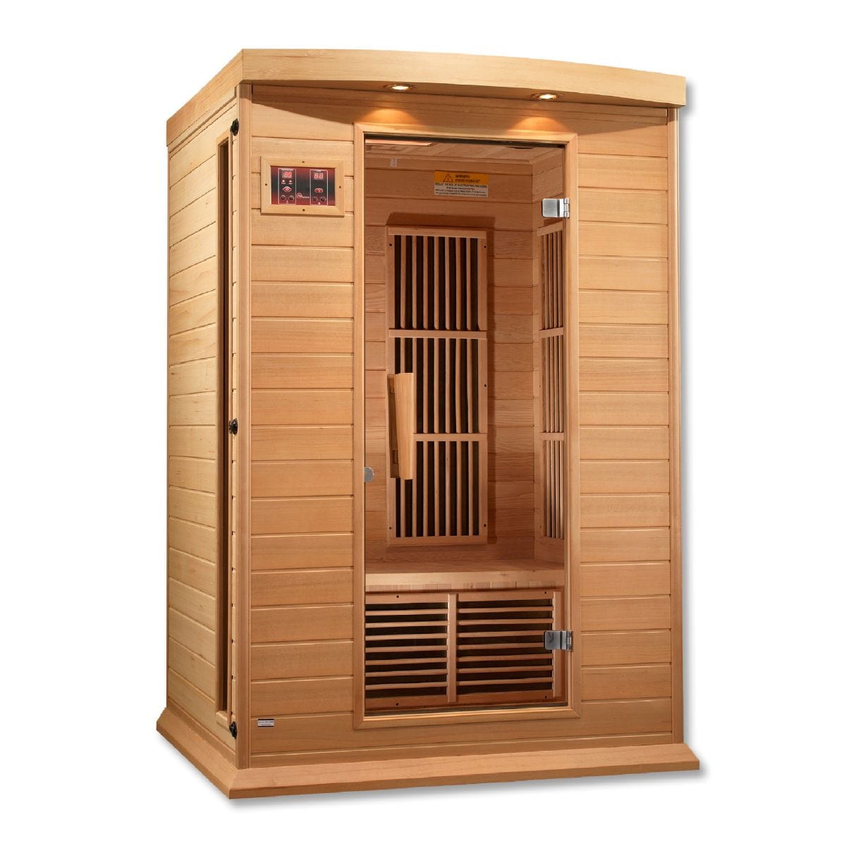 Tempered glass door and 2 full-length side windows