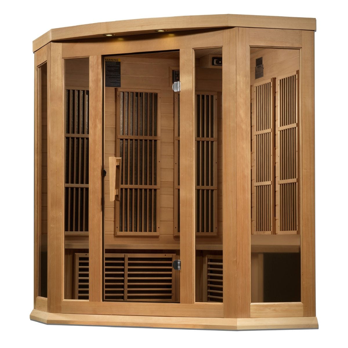 With high-quality tempered glass door