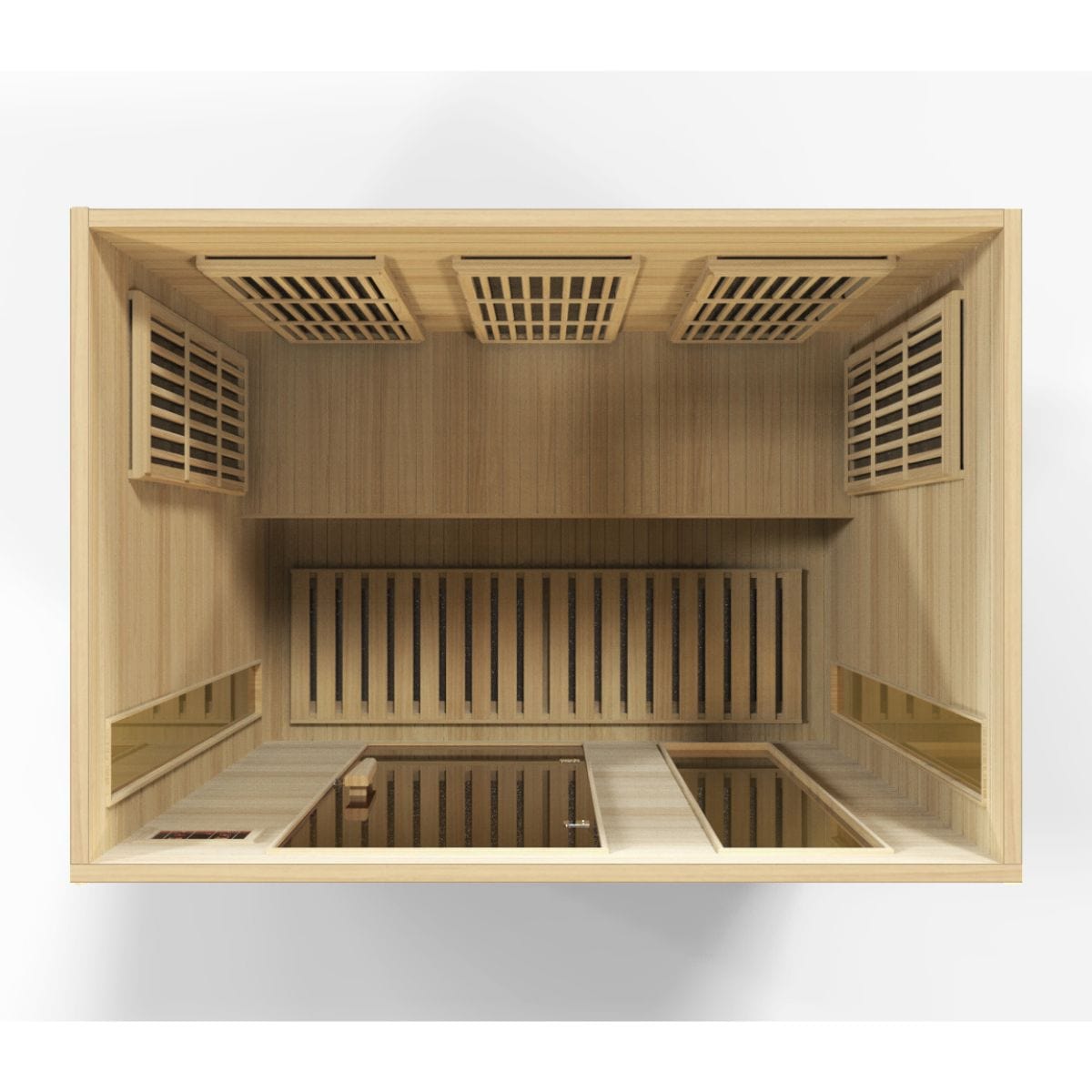 This is the all-new Maxxus 3-person infrared sauna
