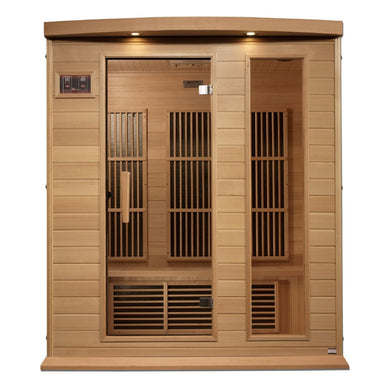 The Maxxus 3-Person Near Zero EMF FAR Canadian Hemlock Infrared Sauna