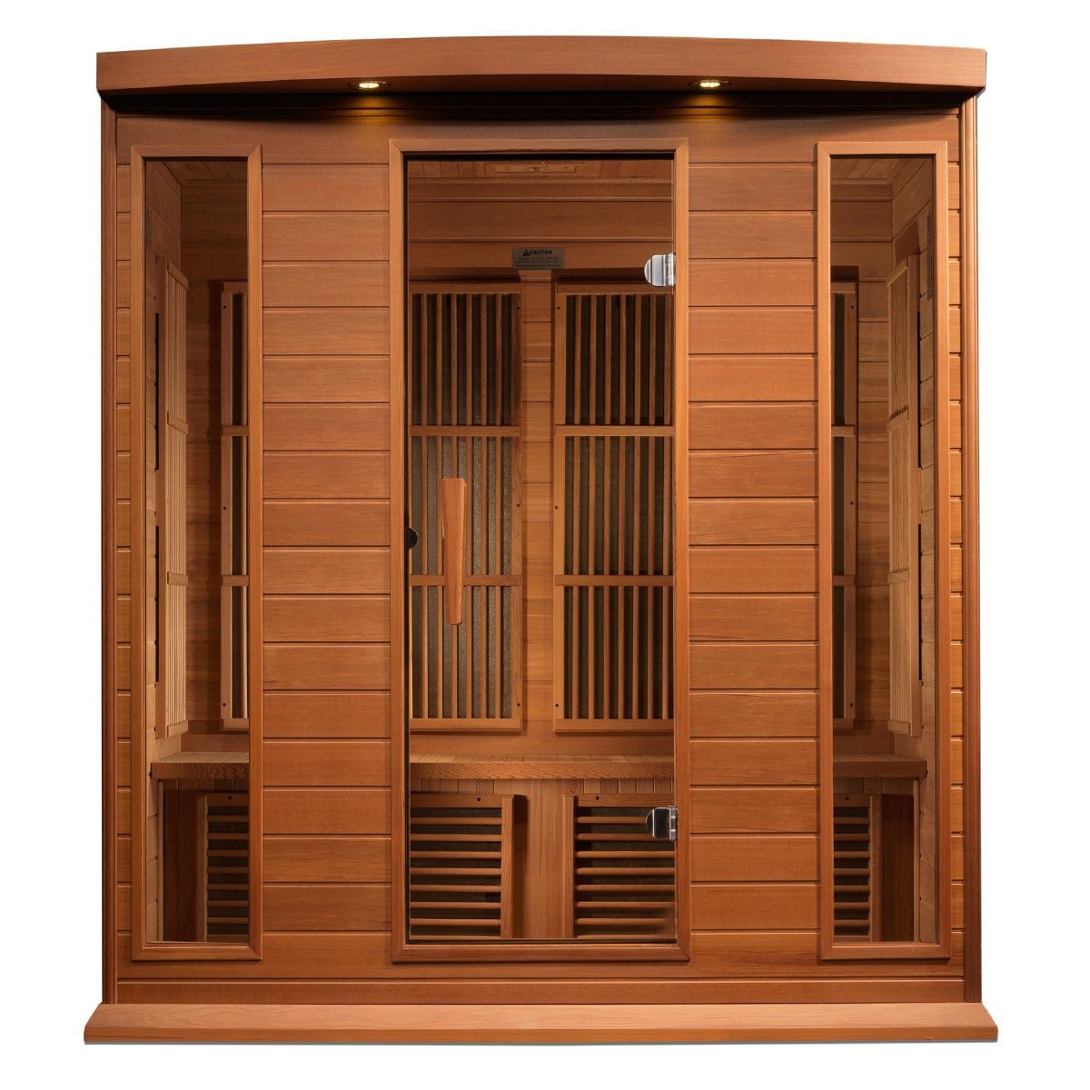 The Maxxus 4-Person Low EMF FAR Canadian Red Cedar Infrared Sauna