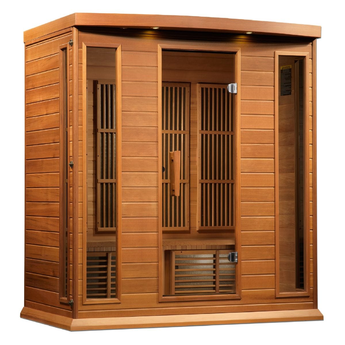 With Natural Canadian red cedar wood construction