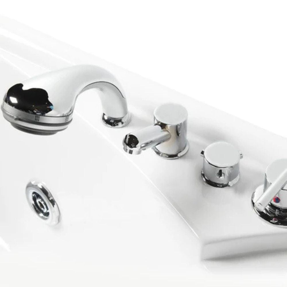 Mesa 2 Person Whirlpool Tub 60" x 60" x 28" Jetted Tub