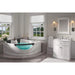 Mesa 2 Person Whirlpool Tub 60" x 60" x 28" Jetted Tub
