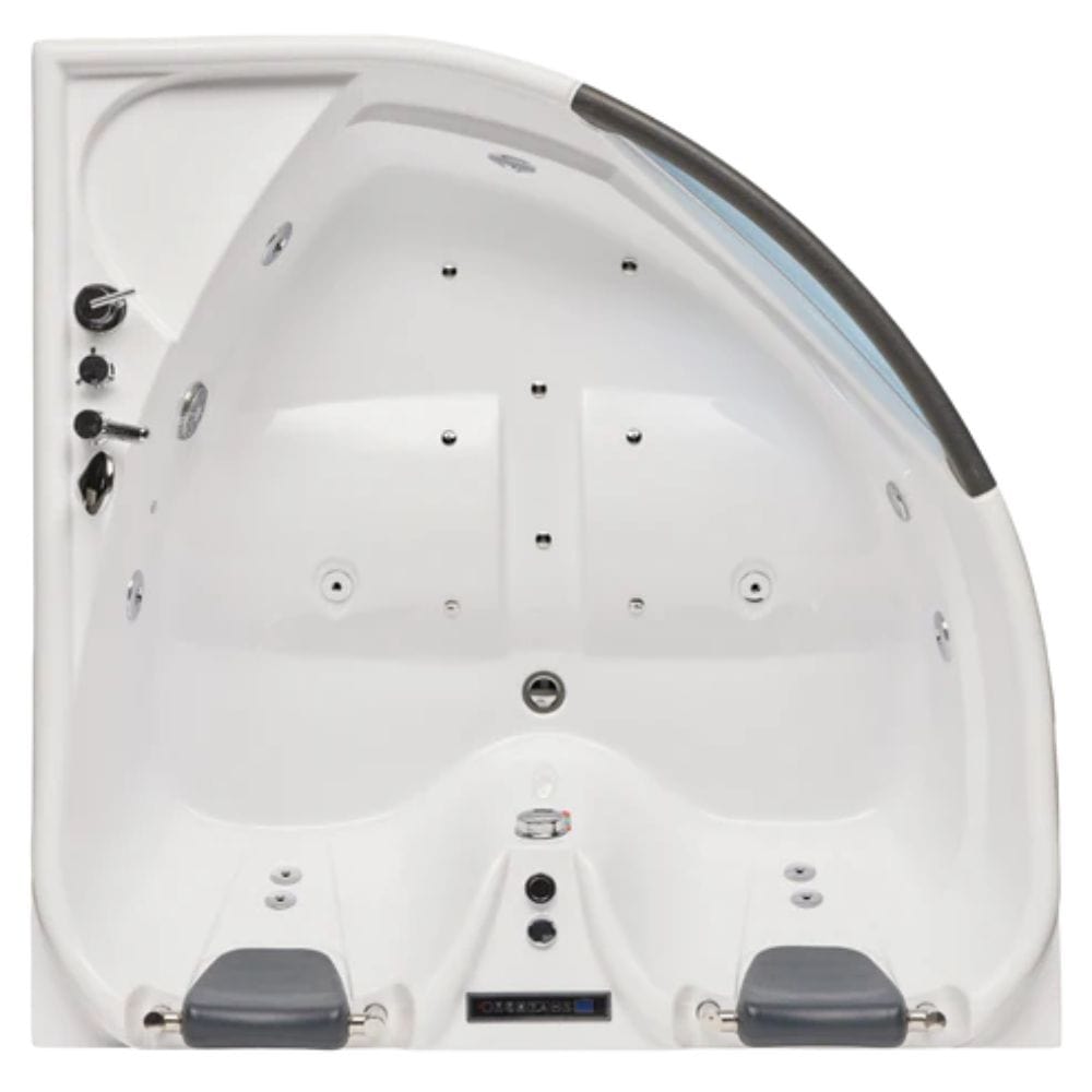 Mesa 2 Person Whirlpool Tub 60" x 60" x 28" Jetted Tub