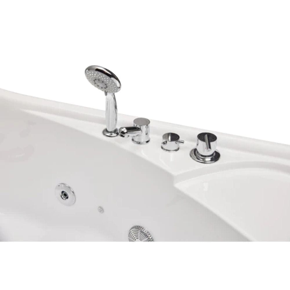 Mesa 2 Person Whirlpool Tub 60" x 60" x 28" Jetted Tub
