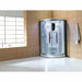 Mesa 42" 1 Person Corner Steam Shower (Clear Glass)