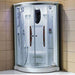 Mesa 42" 1 Person Corner Steam Shower (Clear Glass)