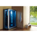 Mesa 54" 2 Person Rectangular Free Standing Walk-in Steam Shower - Blue Glass