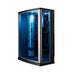 Mesa 54" 2 Person Rectangular Free Standing Walk-in Steam Shower - Blue Glass