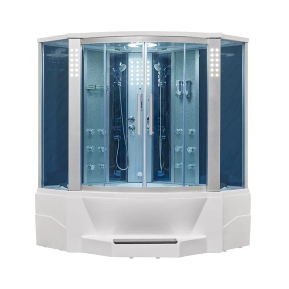 Mesa 66" 2 Person Corner Steam Shower with Jetted Tub