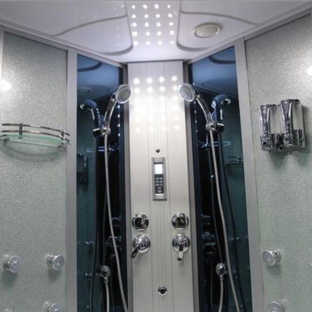 Mesa 66" 2 Person Corner Steam Shower with Jetted Tub