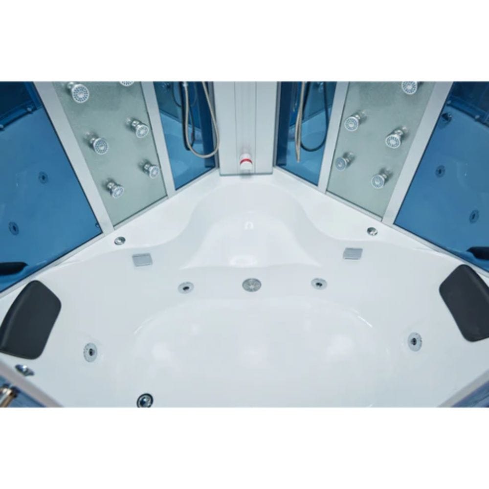 Mesa 66" 2 Person Corner Steam Shower with Jetted Tub