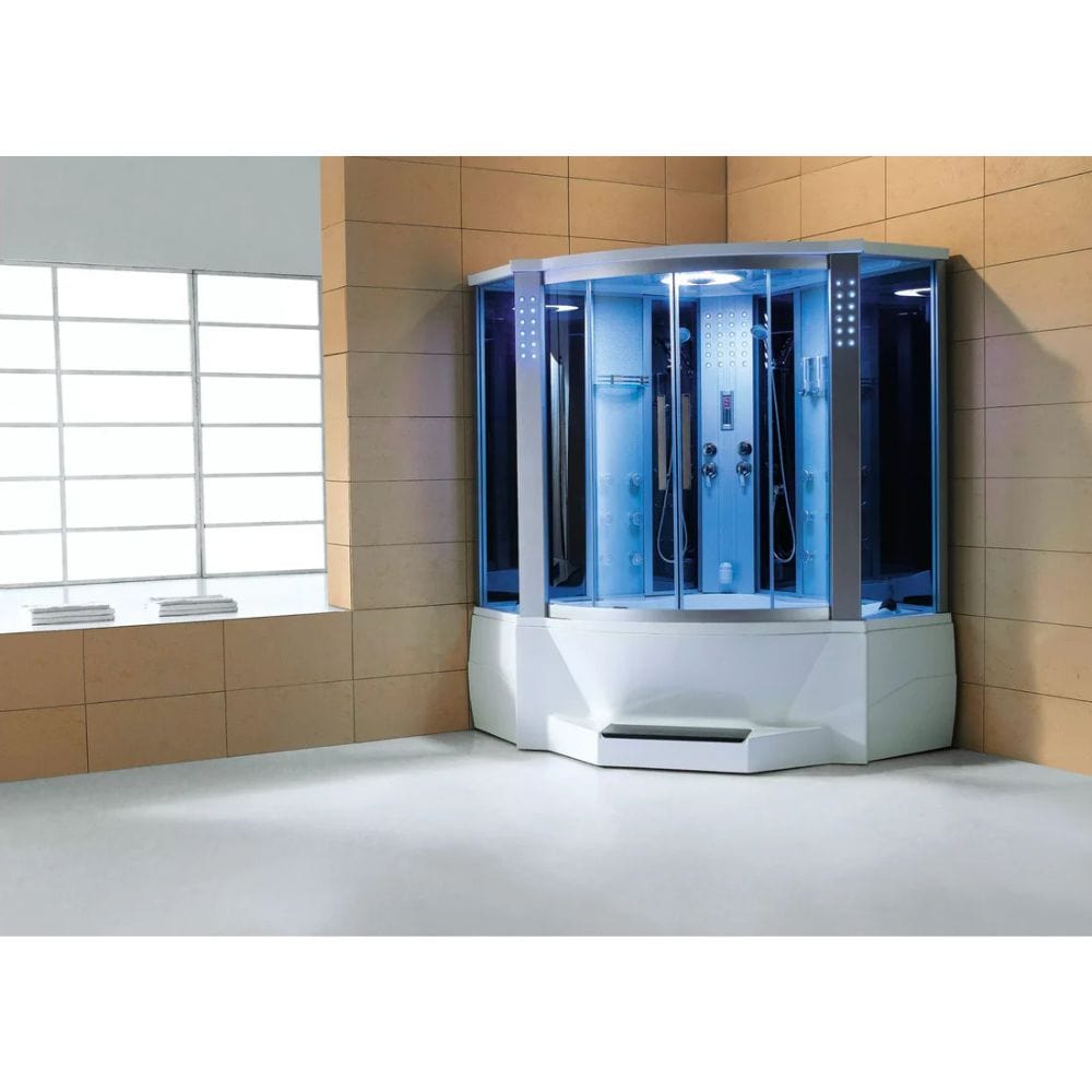 Mesa 66" 2 Person Corner Steam Shower with Jetted Tub
