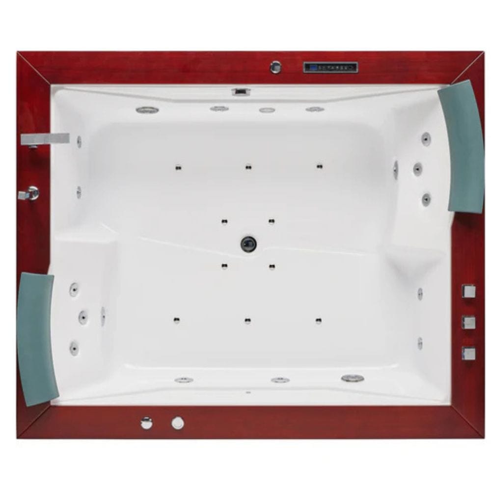Mesa 71"x60" Combination Air/Whirlpool Bathtub, Jetted Tub