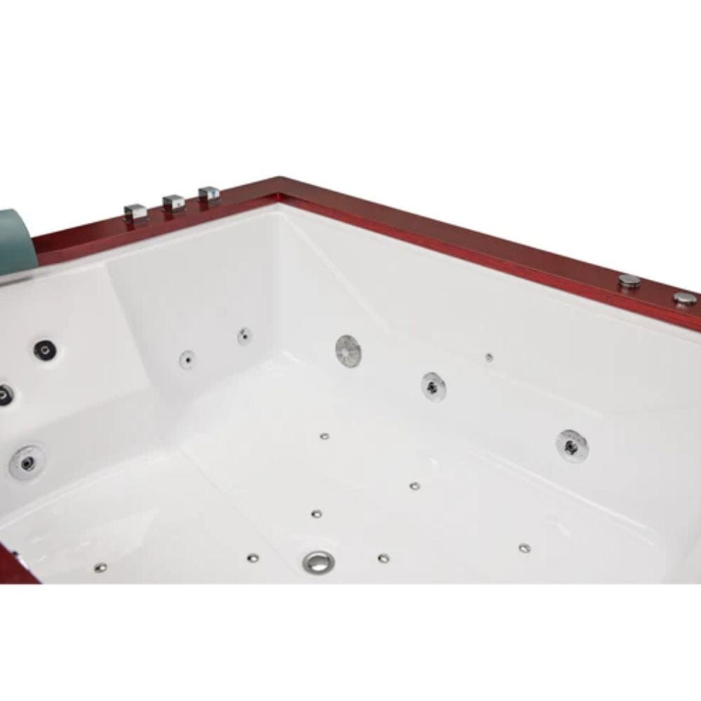 Mesa 71"x60" Combination Air/Whirlpool Bathtub, Jetted Tub