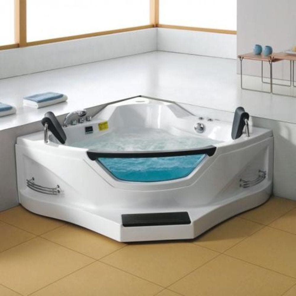 Mesa Whirlpool Air 2 Person Corner Tub 59"L x 59"W x 25"H Jetted Tub