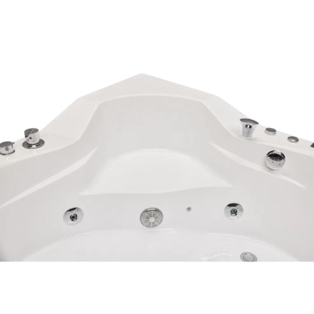 Mesa Whirlpool Air 2 Person Corner Tub 59"L x 59"W x 25"H Jetted Tub