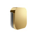 Gold-colored electronic device on a white background