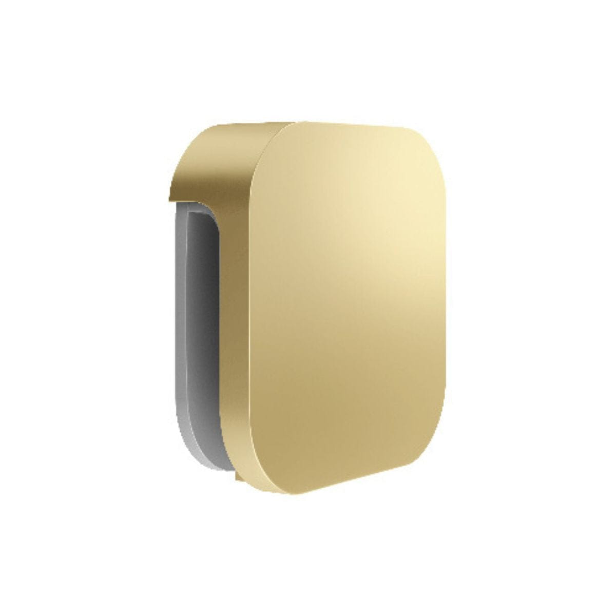 Gold-colored electronic device on a white background