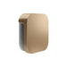 Brushed bronze wall-mounted device on a white background