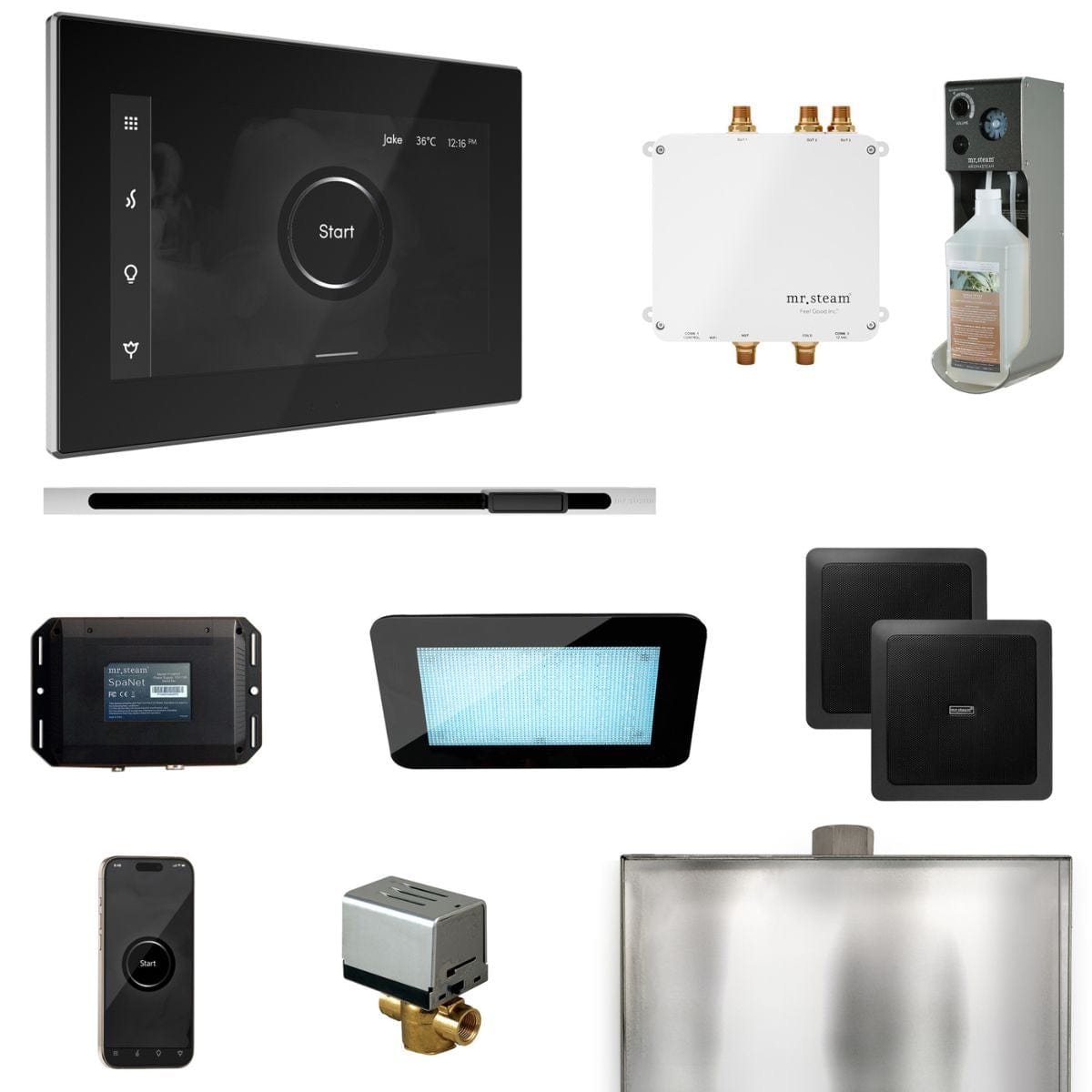 AutoFlush system, and Condensation Pan, and now completely blissful with the addition of the innovative SpaH2O electronic shower valve