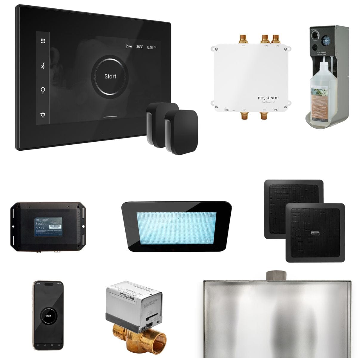 Anchored by the sophisticated and intuitive iSteamX, along with Chroma, Aroma, and Music Therapy systems