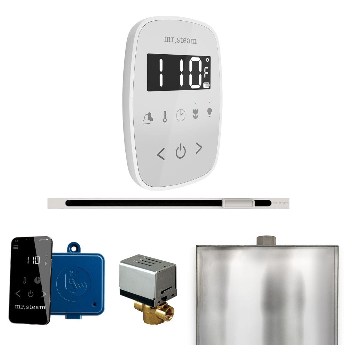 Flushes old water and impurities after every steam shower