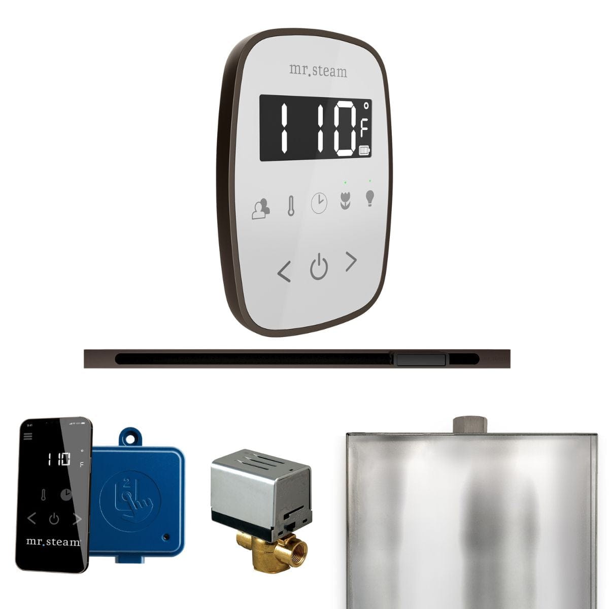 Series of patented interior baffles delivers whisper quiet steam