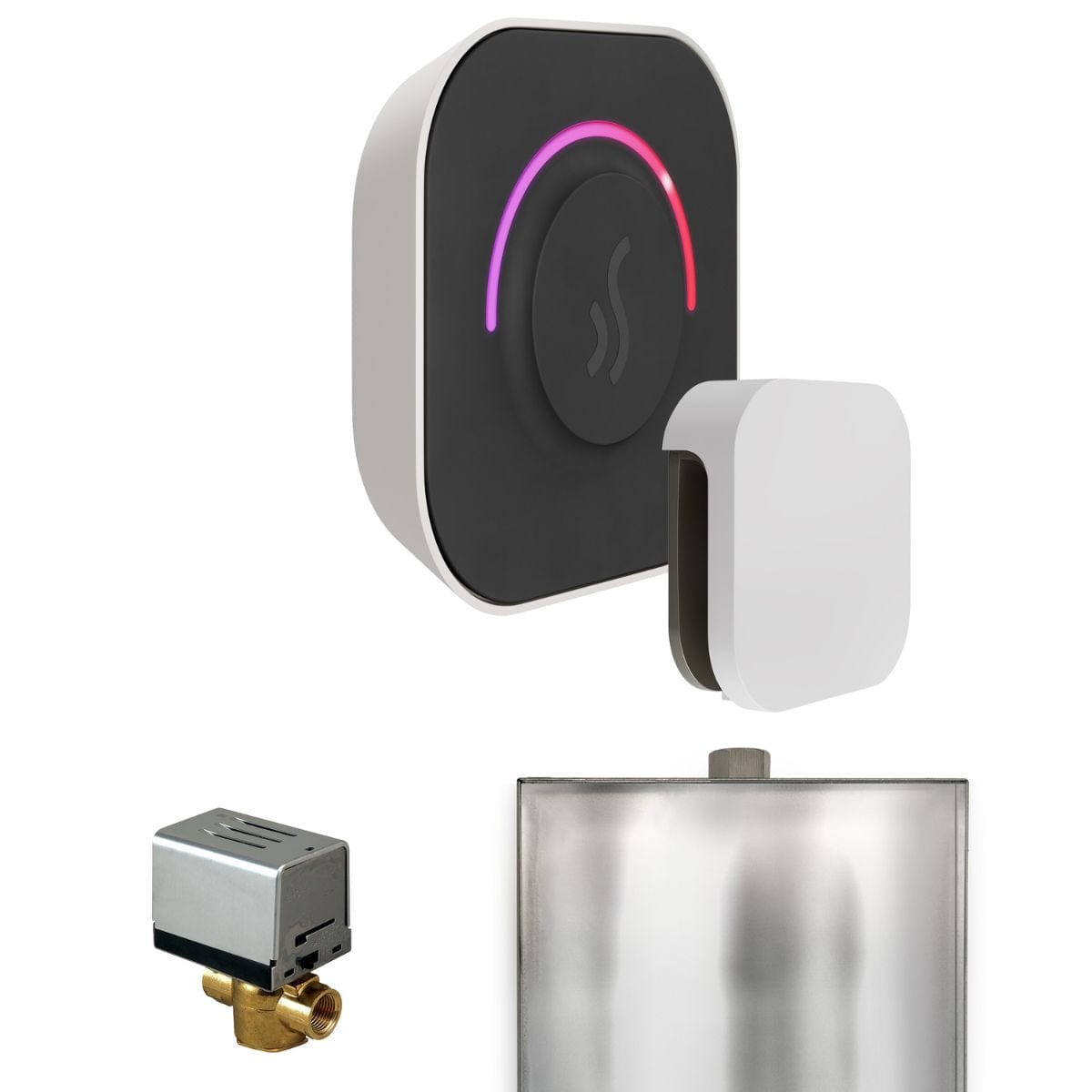 Built-in brackets raise the steam generator above the bottom of the pan