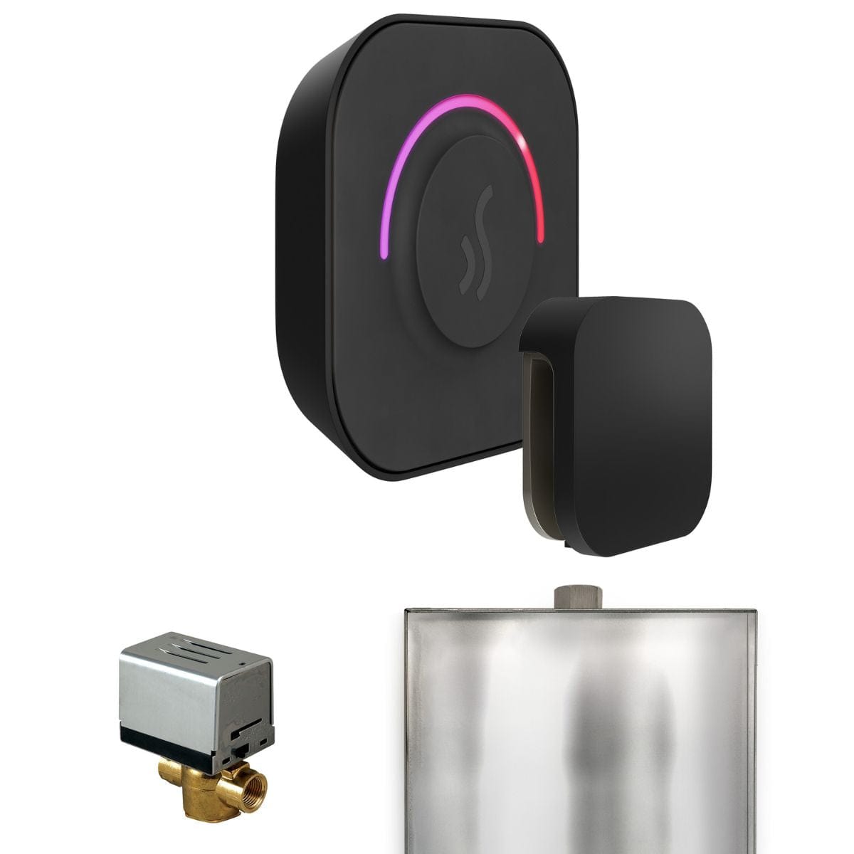 Has an oil reservoir at the top for essential oils