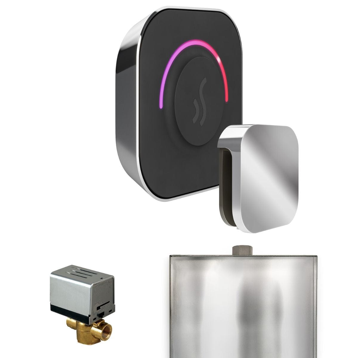 Quietly flushes through a 1/2" electronically-activated valve