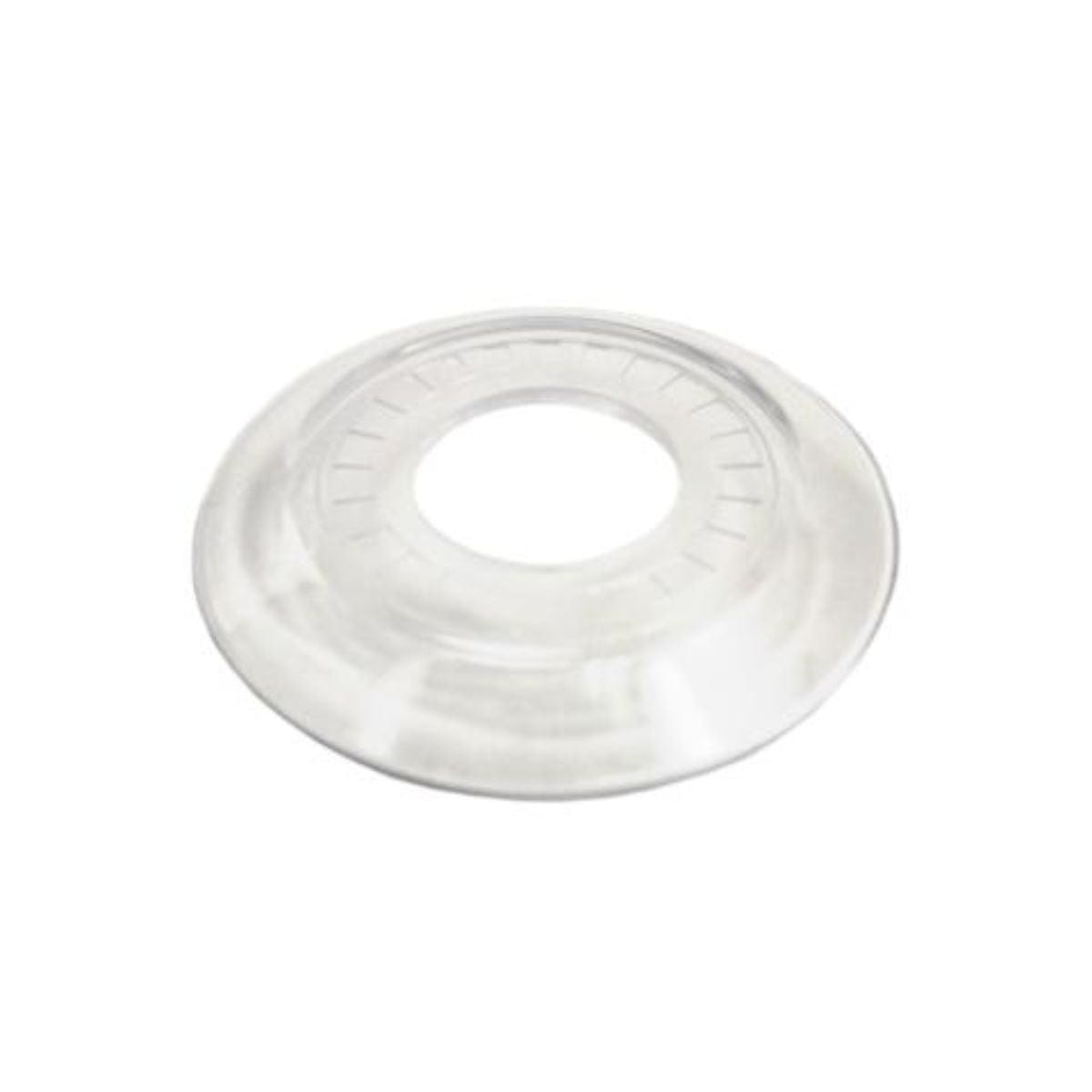Mounting over the MS 103937 or MS 104040 SteamHead and designed for use when acrylic or other non-heat resistant construction materials are used for steam room enclosure construction