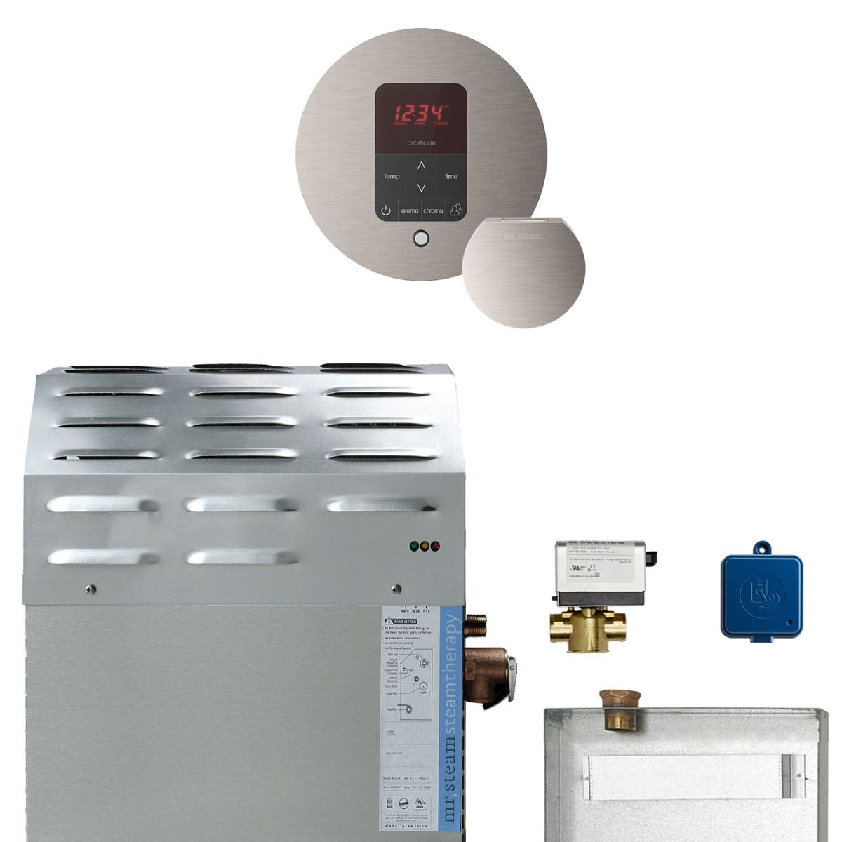 Installs in areas such as a cabinet, closet, under a sealed bench, or in an insulated attic