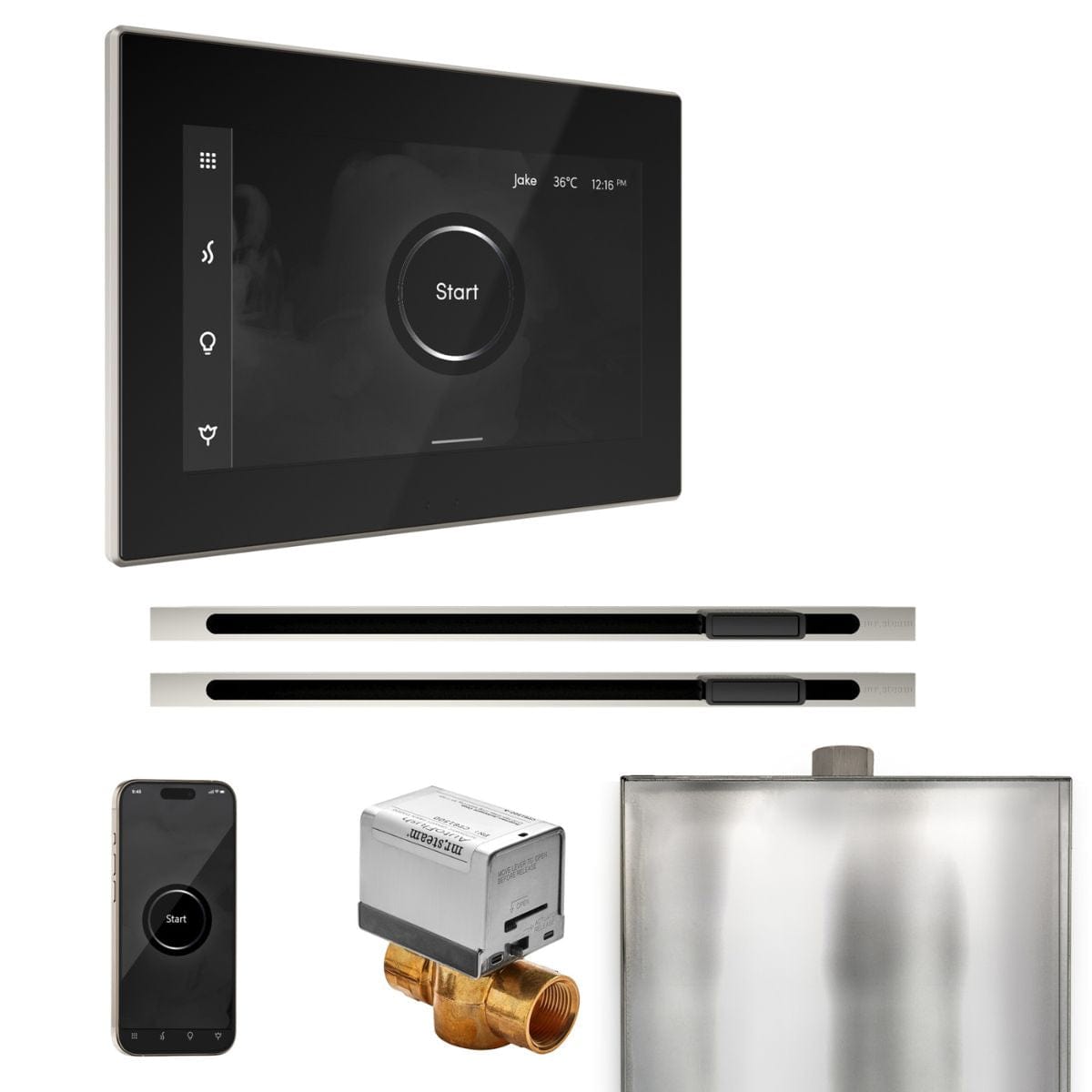 Change temperature & time settings with the touch of a finger