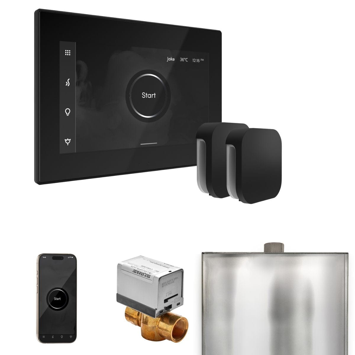 Steam Butler Mr. Steam XButler Max Black Steam Shower Control Package with iSteamX ...