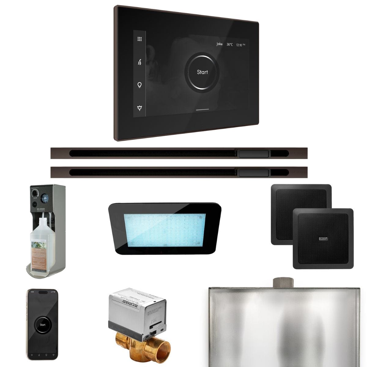 Also includes a 1-liter bottle of Eucalyptus Fragrance