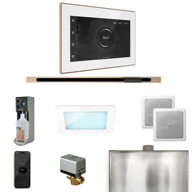 The XDream Package includes the Aroma Glass SteamHead, available in many designer finishes to match any décor